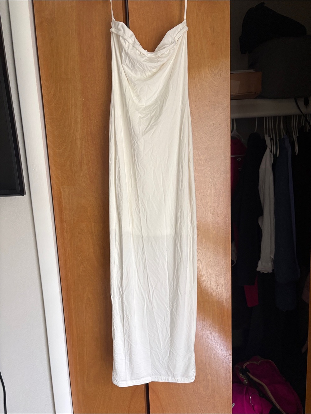 White Strapless Dress - Classic Women's Evening Dress